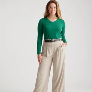 Mongolian Cashmere V-Neck Sweater